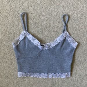 Crop lace top
